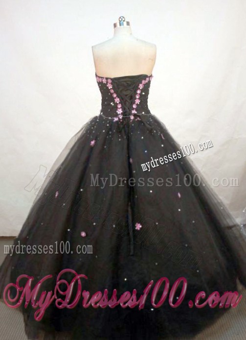 Popular Beaded White Tulle Quinceanera Dress with Pink Appliques